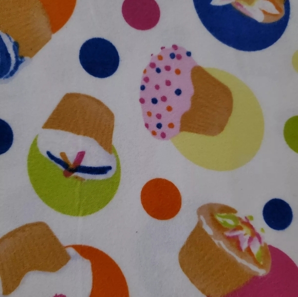 Y2k Cupcake Cotton Snuggle Flannel BTY 2000s kidcore Kawaii pastel goth sweets - Picture 2 of 6